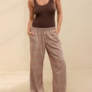 Aerie Off Duty Flannel Trouser